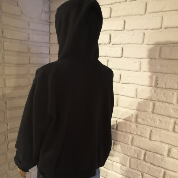 Aeropostale Black with White Lettering Ladies Hoodie - Picture 2 of 7